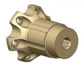 Crank Support - (mandrel) Snout for LS RCD Blower Hub